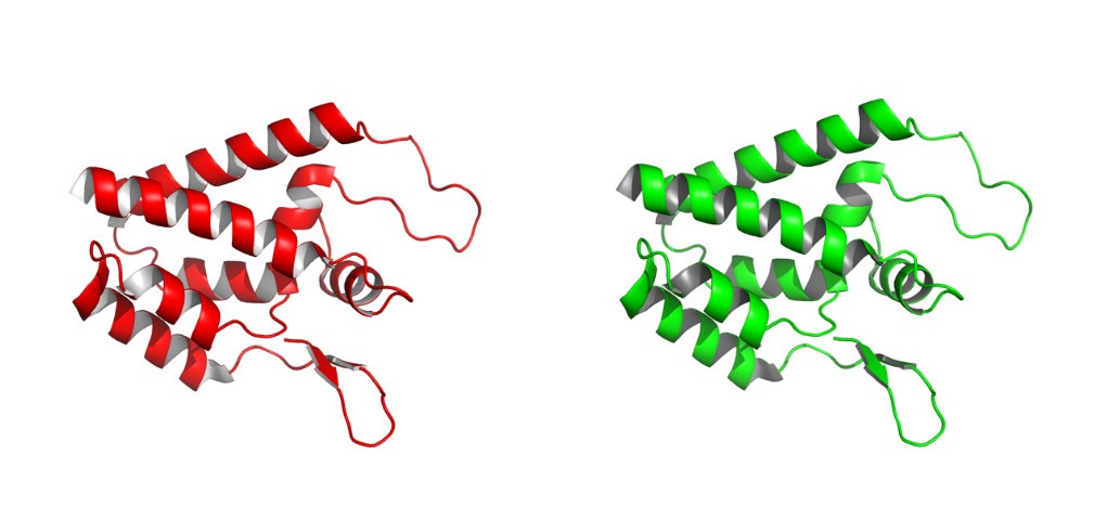 Different transparencies of a surface protein in Pymol